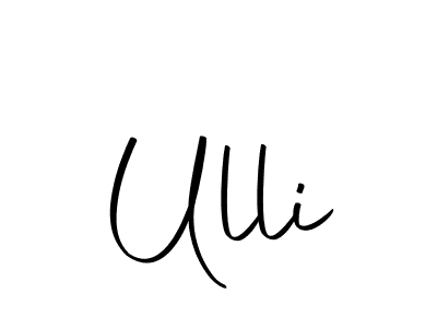 You should practise on your own different ways (Autography-DOLnW) to write your name (Ulli) in signature. don't let someone else do it for you. Ulli signature style 10 images and pictures png