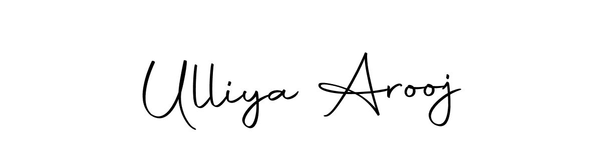 The best way (Autography-DOLnW) to make a short signature is to pick only two or three words in your name. The name Ulliya Arooj include a total of six letters. For converting this name. Ulliya Arooj signature style 10 images and pictures png