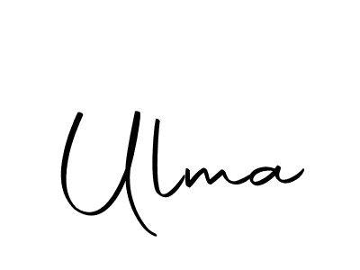 Create a beautiful signature design for name Ulma. With this signature (Autography-DOLnW) fonts, you can make a handwritten signature for free. Ulma signature style 10 images and pictures png