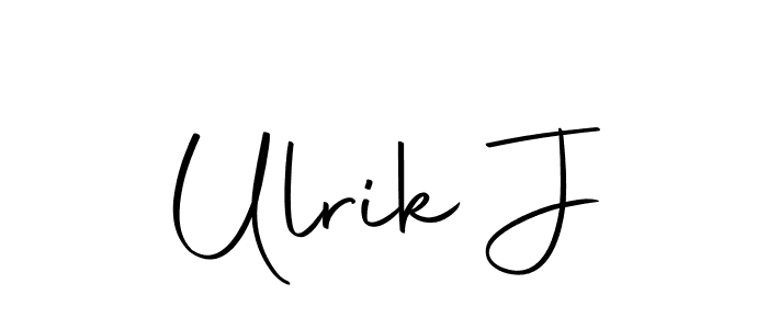 The best way (Autography-DOLnW) to make a short signature is to pick only two or three words in your name. The name Ulrik J include a total of six letters. For converting this name. Ulrik J signature style 10 images and pictures png