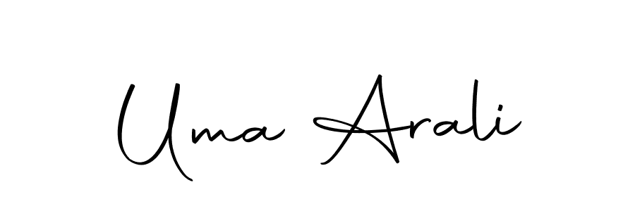 Design your own signature with our free online signature maker. With this signature software, you can create a handwritten (Autography-DOLnW) signature for name Uma Arali. Uma Arali signature style 10 images and pictures png