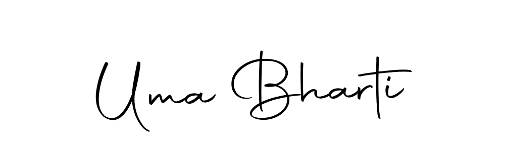 Create a beautiful signature design for name Uma Bharti. With this signature (Autography-DOLnW) fonts, you can make a handwritten signature for free. Uma Bharti signature style 10 images and pictures png