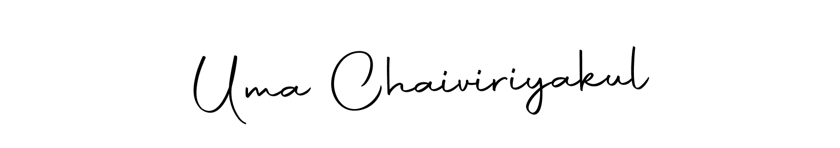 Uma Chaiviriyakul stylish signature style. Best Handwritten Sign (Autography-DOLnW) for my name. Handwritten Signature Collection Ideas for my name Uma Chaiviriyakul. Uma Chaiviriyakul signature style 10 images and pictures png