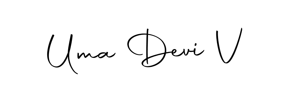 Make a beautiful signature design for name Uma Devi V. With this signature (Autography-DOLnW) style, you can create a handwritten signature for free. Uma Devi V signature style 10 images and pictures png