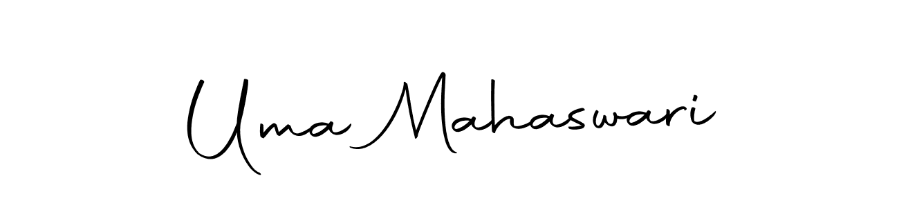 How to make Uma Mahaswari name signature. Use Autography-DOLnW style for creating short signs online. This is the latest handwritten sign. Uma Mahaswari signature style 10 images and pictures png