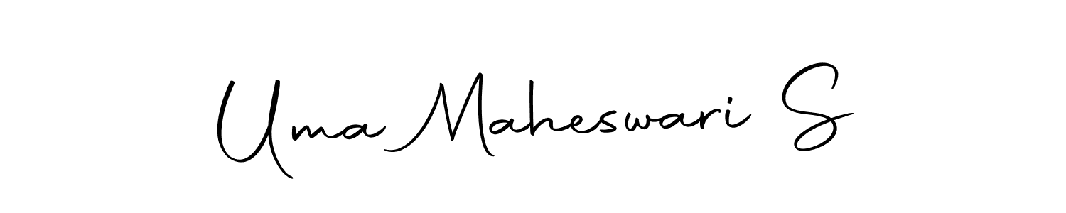 Create a beautiful signature design for name Uma Maheswari S. With this signature (Autography-DOLnW) fonts, you can make a handwritten signature for free. Uma Maheswari S signature style 10 images and pictures png