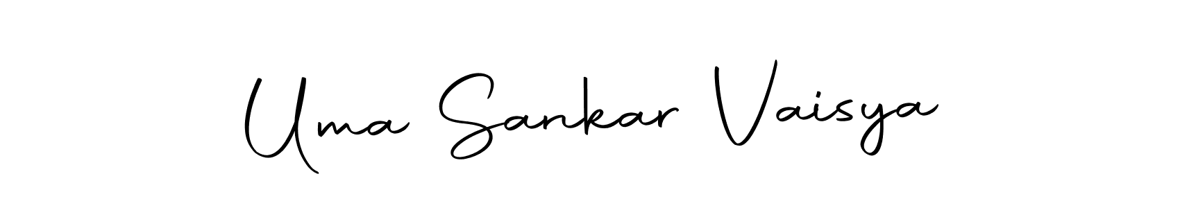 How to make Uma Sankar Vaisya name signature. Use Autography-DOLnW style for creating short signs online. This is the latest handwritten sign. Uma Sankar Vaisya signature style 10 images and pictures png