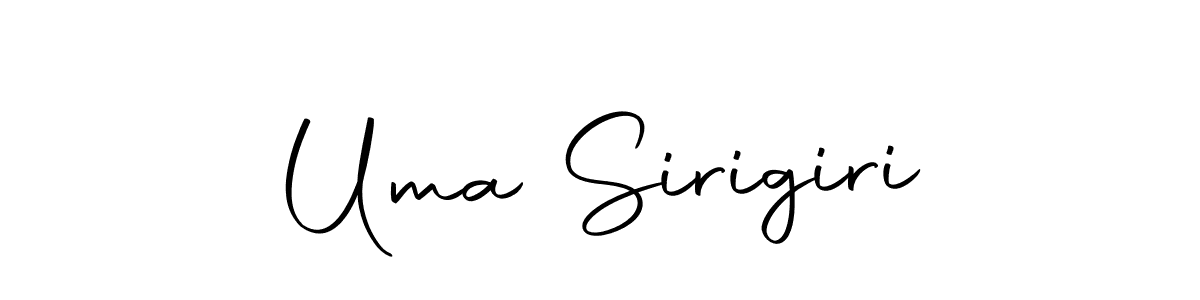 Also we have Uma Sirigiri name is the best signature style. Create professional handwritten signature collection using Autography-DOLnW autograph style. Uma Sirigiri signature style 10 images and pictures png