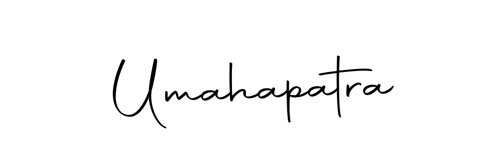 You should practise on your own different ways (Autography-DOLnW) to write your name (Umahapatra) in signature. don't let someone else do it for you. Umahapatra signature style 10 images and pictures png