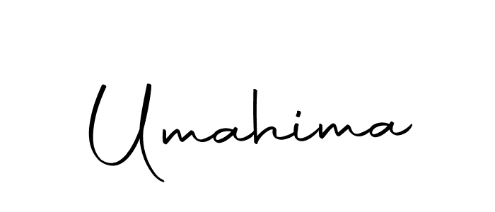 Make a beautiful signature design for name Umahima. With this signature (Autography-DOLnW) style, you can create a handwritten signature for free. Umahima signature style 10 images and pictures png