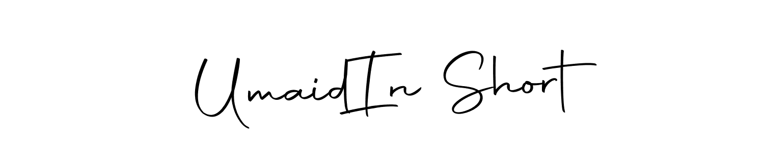 How to make Umaid  In Short name signature. Use Autography-DOLnW style for creating short signs online. This is the latest handwritten sign. Umaid  In Short signature style 10 images and pictures png