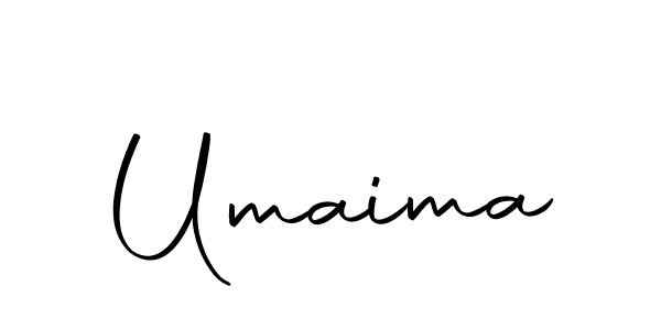 Use a signature maker to create a handwritten signature online. With this signature software, you can design (Autography-DOLnW) your own signature for name Umaima. Umaima signature style 10 images and pictures png