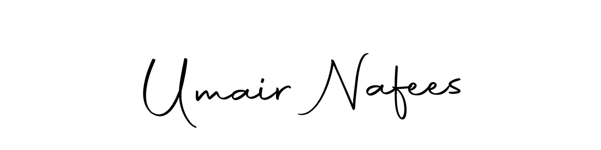 How to make Umair Nafees name signature. Use Autography-DOLnW style for creating short signs online. This is the latest handwritten sign. Umair Nafees signature style 10 images and pictures png