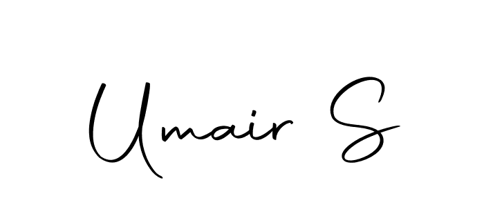 Create a beautiful signature design for name Umair S. With this signature (Autography-DOLnW) fonts, you can make a handwritten signature for free. Umair S signature style 10 images and pictures png