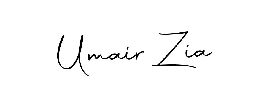 How to make Umair Zia name signature. Use Autography-DOLnW style for creating short signs online. This is the latest handwritten sign. Umair Zia signature style 10 images and pictures png