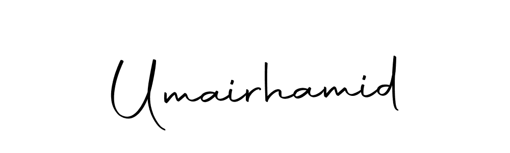 You should practise on your own different ways (Autography-DOLnW) to write your name (Umairhamid) in signature. don't let someone else do it for you. Umairhamid signature style 10 images and pictures png