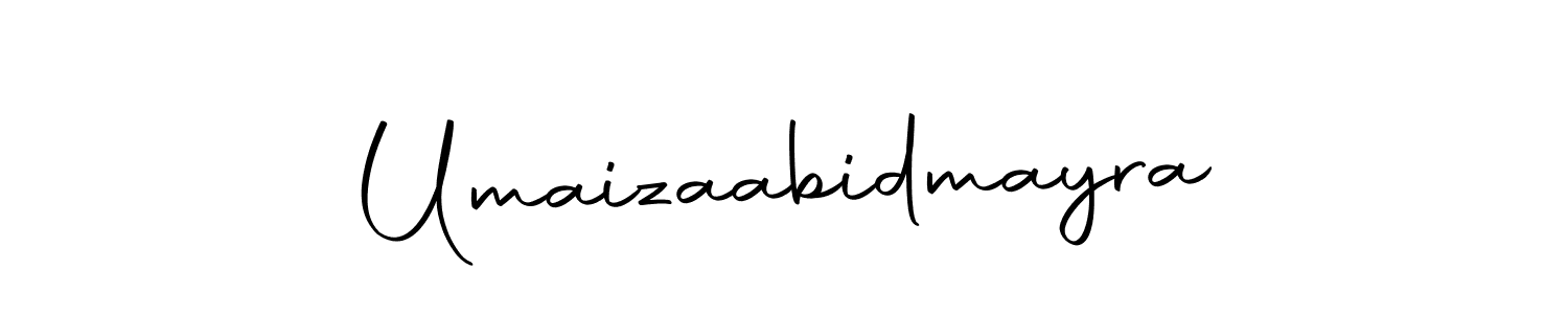 Use a signature maker to create a handwritten signature online. With this signature software, you can design (Autography-DOLnW) your own signature for name Umaizaabidmayra. Umaizaabidmayra signature style 10 images and pictures png