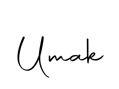 Use a signature maker to create a handwritten signature online. With this signature software, you can design (Autography-DOLnW) your own signature for name Umak. Umak signature style 10 images and pictures png