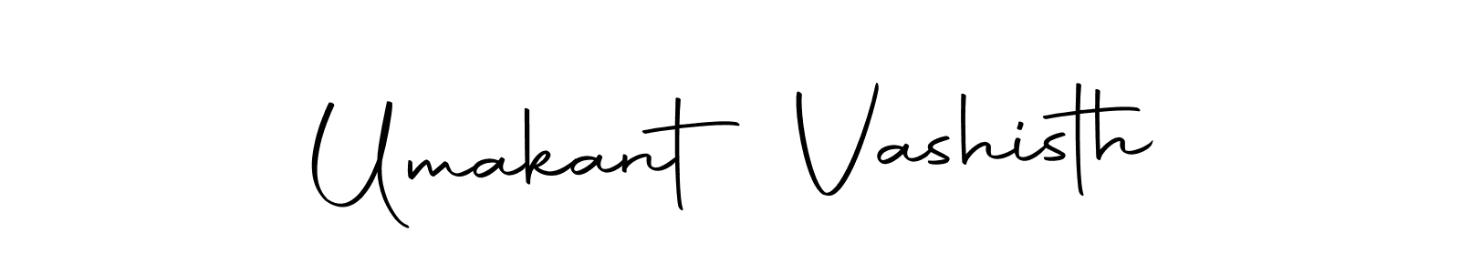How to make Umakant Vashisth name signature. Use Autography-DOLnW style for creating short signs online. This is the latest handwritten sign. Umakant Vashisth signature style 10 images and pictures png