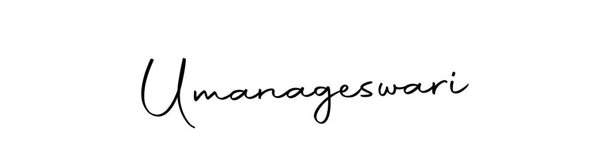 Make a beautiful signature design for name Umanageswari. With this signature (Autography-DOLnW) style, you can create a handwritten signature for free. Umanageswari signature style 10 images and pictures png