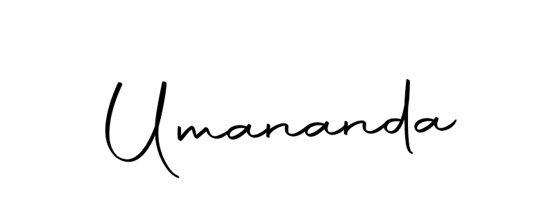 Make a beautiful signature design for name Umananda. With this signature (Autography-DOLnW) style, you can create a handwritten signature for free. Umananda signature style 10 images and pictures png