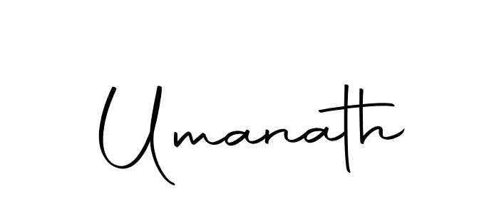 Create a beautiful signature design for name Umanath. With this signature (Autography-DOLnW) fonts, you can make a handwritten signature for free. Umanath signature style 10 images and pictures png