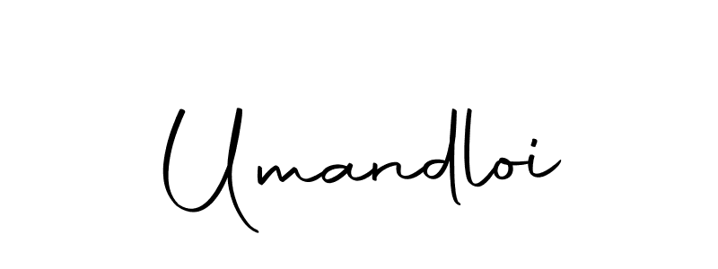 Make a beautiful signature design for name Umandloi. With this signature (Autography-DOLnW) style, you can create a handwritten signature for free. Umandloi signature style 10 images and pictures png