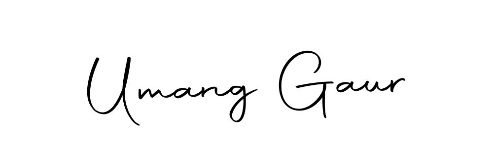 Design your own signature with our free online signature maker. With this signature software, you can create a handwritten (Autography-DOLnW) signature for name Umang Gaur. Umang Gaur signature style 10 images and pictures png