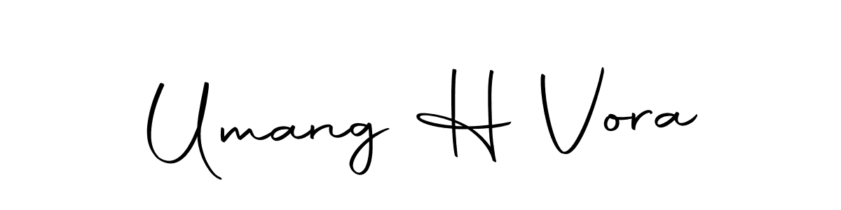 Make a beautiful signature design for name Umang H Vora. Use this online signature maker to create a handwritten signature for free. Umang H Vora signature style 10 images and pictures png