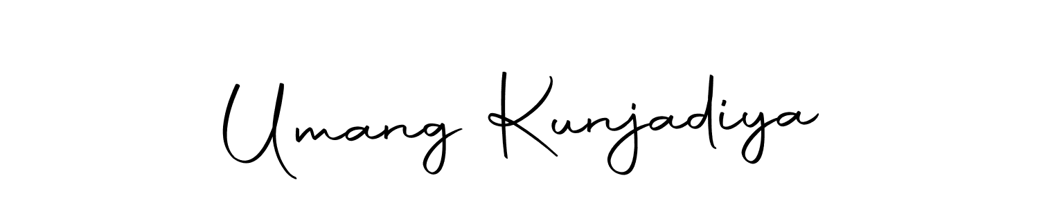 Also we have Umang Kunjadiya name is the best signature style. Create professional handwritten signature collection using Autography-DOLnW autograph style. Umang Kunjadiya signature style 10 images and pictures png