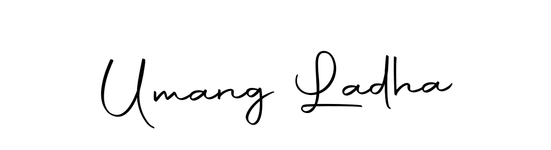 Design your own signature with our free online signature maker. With this signature software, you can create a handwritten (Autography-DOLnW) signature for name Umang Ladha. Umang Ladha signature style 10 images and pictures png