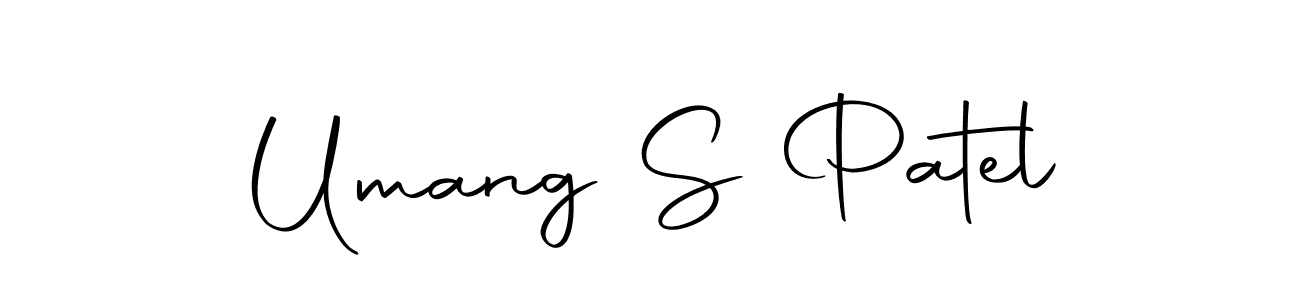 Use a signature maker to create a handwritten signature online. With this signature software, you can design (Autography-DOLnW) your own signature for name Umang S Patel. Umang S Patel signature style 10 images and pictures png