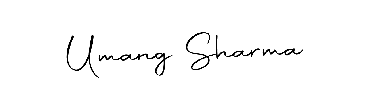 Design your own signature with our free online signature maker. With this signature software, you can create a handwritten (Autography-DOLnW) signature for name Umang Sharma. Umang Sharma signature style 10 images and pictures png