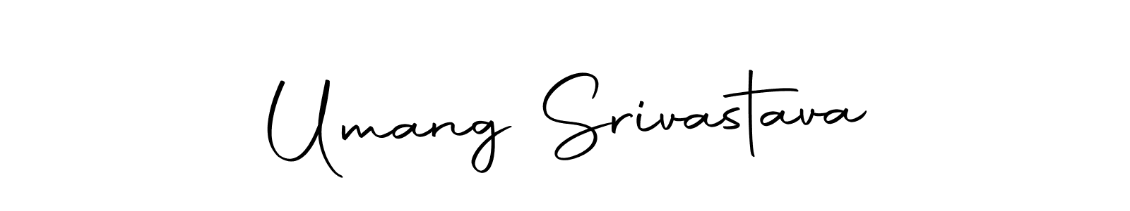 Create a beautiful signature design for name Umang Srivastava. With this signature (Autography-DOLnW) fonts, you can make a handwritten signature for free. Umang Srivastava signature style 10 images and pictures png