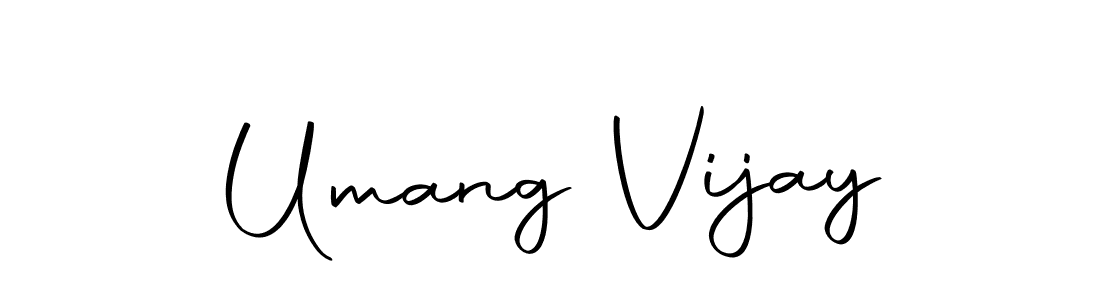 Create a beautiful signature design for name Umang Vijay. With this signature (Autography-DOLnW) fonts, you can make a handwritten signature for free. Umang Vijay signature style 10 images and pictures png