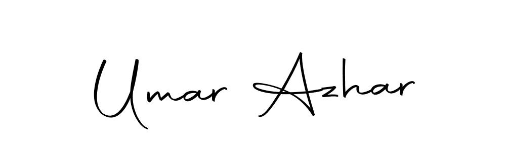 Use a signature maker to create a handwritten signature online. With this signature software, you can design (Autography-DOLnW) your own signature for name Umar Azhar. Umar Azhar signature style 10 images and pictures png