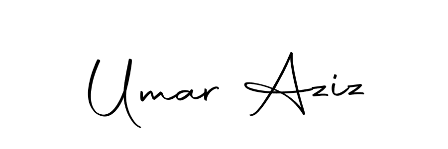 Design your own signature with our free online signature maker. With this signature software, you can create a handwritten (Autography-DOLnW) signature for name Umar Aziz. Umar Aziz signature style 10 images and pictures png