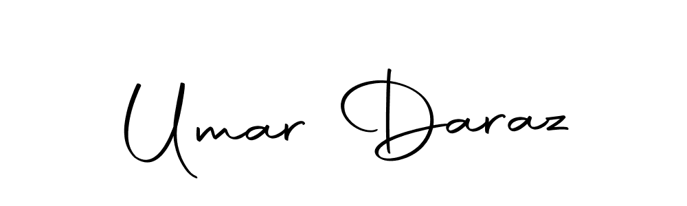 Create a beautiful signature design for name Umar Daraz. With this signature (Autography-DOLnW) fonts, you can make a handwritten signature for free. Umar Daraz signature style 10 images and pictures png