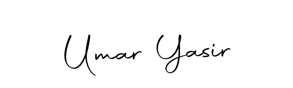 How to make Umar Yasir name signature. Use Autography-DOLnW style for creating short signs online. This is the latest handwritten sign. Umar Yasir signature style 10 images and pictures png