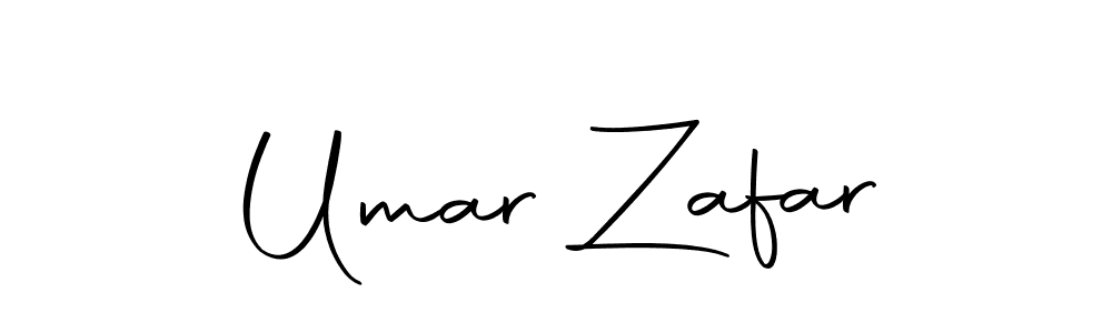 How to make Umar Zafar name signature. Use Autography-DOLnW style for creating short signs online. This is the latest handwritten sign. Umar Zafar signature style 10 images and pictures png