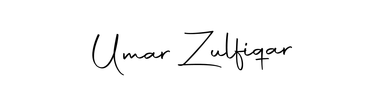 How to make Umar Zulfiqar name signature. Use Autography-DOLnW style for creating short signs online. This is the latest handwritten sign. Umar Zulfiqar signature style 10 images and pictures png