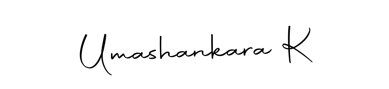 Design your own signature with our free online signature maker. With this signature software, you can create a handwritten (Autography-DOLnW) signature for name Umashankara K. Umashankara K signature style 10 images and pictures png