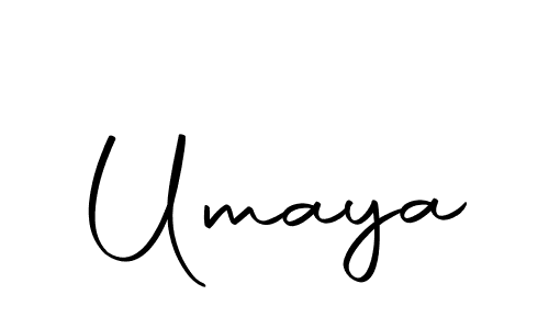 Make a beautiful signature design for name Umaya. With this signature (Autography-DOLnW) style, you can create a handwritten signature for free. Umaya signature style 10 images and pictures png