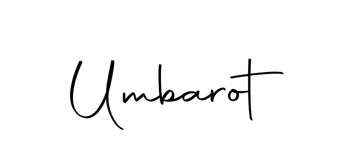 Use a signature maker to create a handwritten signature online. With this signature software, you can design (Autography-DOLnW) your own signature for name Umbarot. Umbarot signature style 10 images and pictures png
