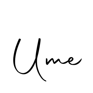 Create a beautiful signature design for name Ume. With this signature (Autography-DOLnW) fonts, you can make a handwritten signature for free. Ume signature style 10 images and pictures png