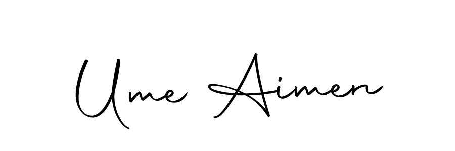 Ume Aimen stylish signature style. Best Handwritten Sign (Autography-DOLnW) for my name. Handwritten Signature Collection Ideas for my name Ume Aimen. Ume Aimen signature style 10 images and pictures png