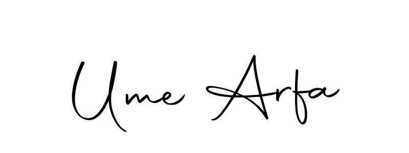 Similarly Autography-DOLnW is the best handwritten signature design. Signature creator online .You can use it as an online autograph creator for name Ume Arfa. Ume Arfa signature style 10 images and pictures png