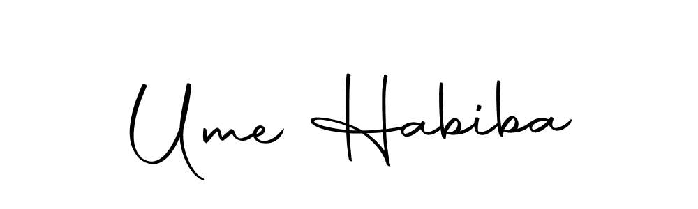 Make a short Ume Habiba signature style. Manage your documents anywhere anytime using Autography-DOLnW. Create and add eSignatures, submit forms, share and send files easily. Ume Habiba signature style 10 images and pictures png