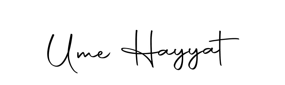 Ume Hayyat stylish signature style. Best Handwritten Sign (Autography-DOLnW) for my name. Handwritten Signature Collection Ideas for my name Ume Hayyat. Ume Hayyat signature style 10 images and pictures png