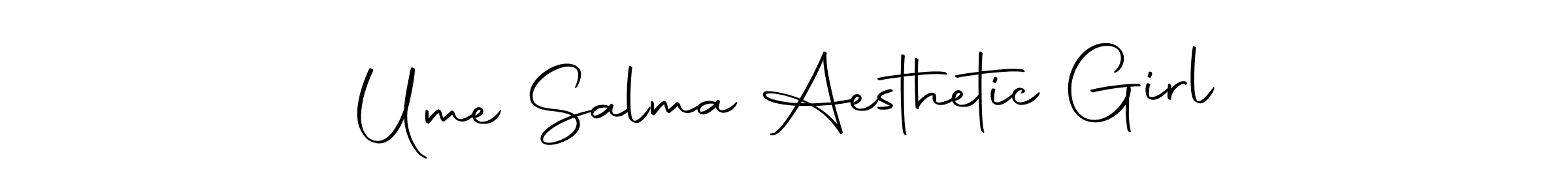 Here are the top 10 professional signature styles for the name Ume Salma Aesthetic Girl. These are the best autograph styles you can use for your name. Ume Salma Aesthetic Girl signature style 10 images and pictures png